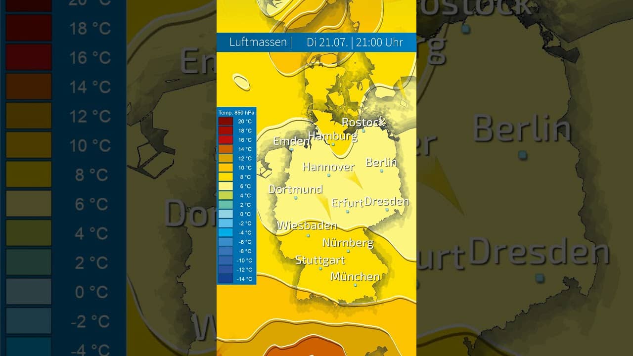 Der Sommer holt zum Gegenschlag aus: 850-hPa-Karte zeigt eine markante Erwärmung bis zum Wochenende!
