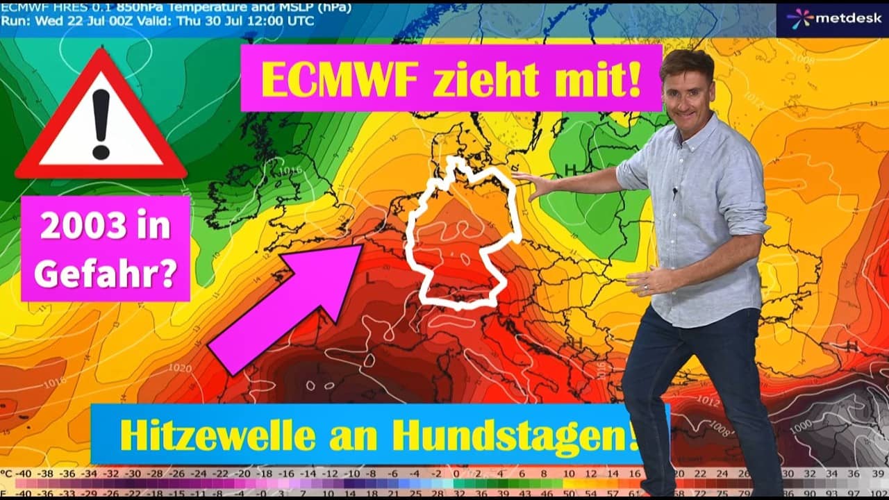 So eine Hitzewelle wäre extrem lebensgefährlich" Hundstage außer Rand und Band Topwerte über 40°C